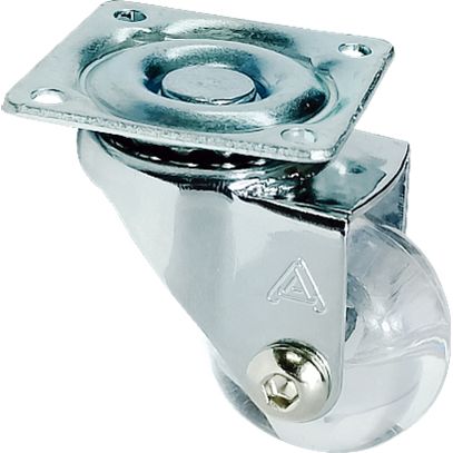 RODIZIO MESA ZINC TRANSP 35mm ALIANCA
