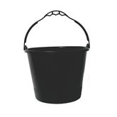 BALDE PEDREIRO PVC 12L PRETO NACIONAL