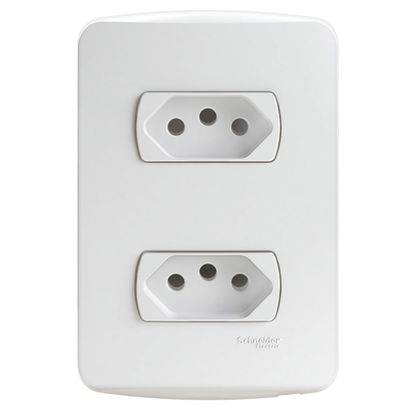 MILUZ TOMADA DUPLA 4x2 NBR 10A S3B60440