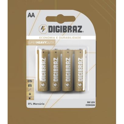 PILHA DIGIBRAZ PEQ(AA) BLIS(4)