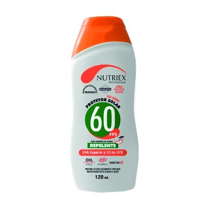 PROTETOR SOLAR FPS 60 C/ REPELENTE 120ml NUTRIEX