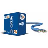 CABO LAN COBRE 305m AZUL CAT5E SIL
