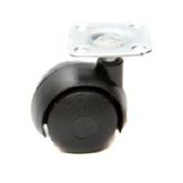 RODIZIO MESA DUPLO PVC 50mm PRETO BASIFLEX