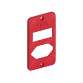 CONDULETE PLACA P/1T+TOM ABNT 3/4 VERMELHO INPOL