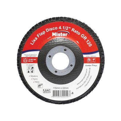 LIXA FLAP DISCO 7,0 RETO OX ALUM GR040 MISTER