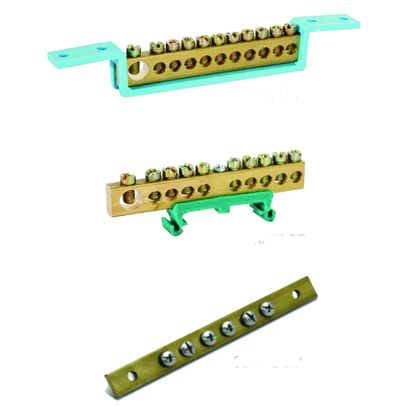 BARRAMENTO TERRA 08 FUROS VD SBT8 STECK
