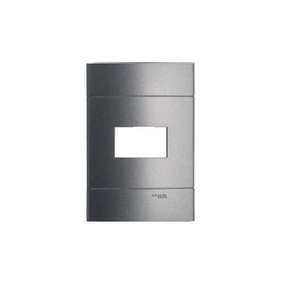 DECOR PLACA 4x2 1MOD PRATA FUME PRM044215