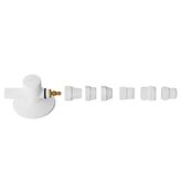 ADAPTADOR P/FILTRO ABS BRANCO C/REG INTEGRADO BLUKIT