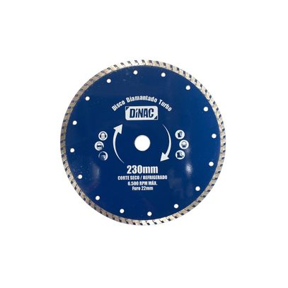 DISCO DIAMANTADO DINAC 230mm TURBO