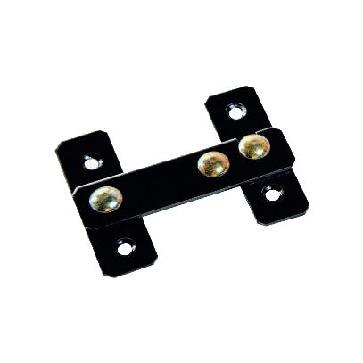 FECHO CHATO PRETO P/PORTA 70mm ROLDAMAX