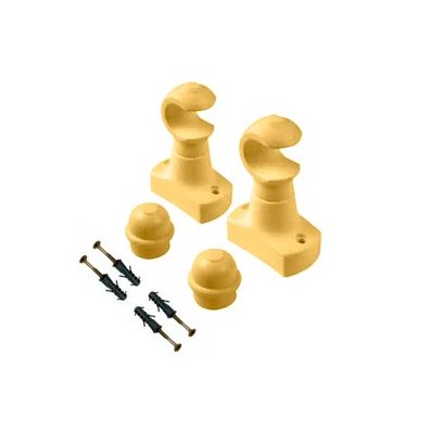 VARAO CORTINA SUPORTE SIMPLES 19mm MARFIM PNG