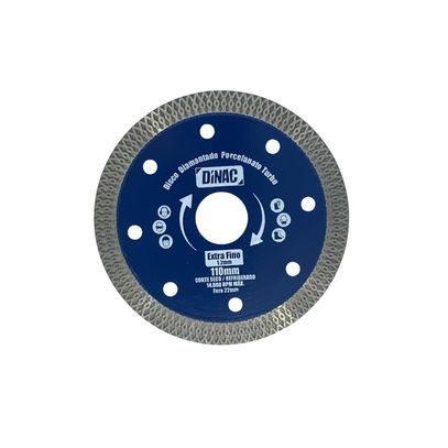 DISCO DIAMANTADO PORC DINAC 110mm TURBO EXTRA FINO