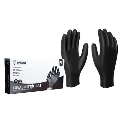 LUVA NITRILICA DESCARTAVEL HEAVY UNITARIA N07 P IMBAT CA 48295