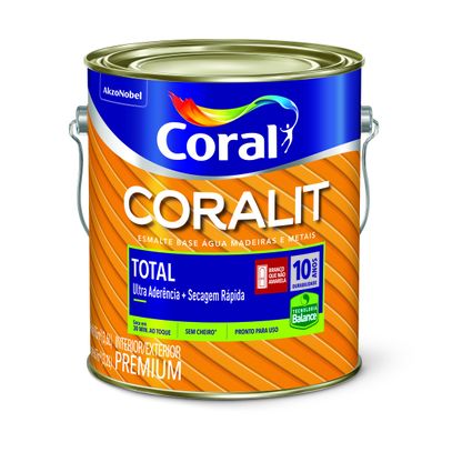 TINTA ESM CORALIT TOTAL BAL VERMELHO BR 3,6L