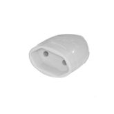 PINO FEMEA DANEVA 2P 20A ABNT BRANCO 1605