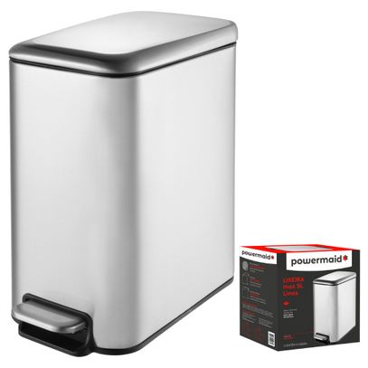 LIXEIRA INOX LINEA C/PEDAL 5L POWERMAID