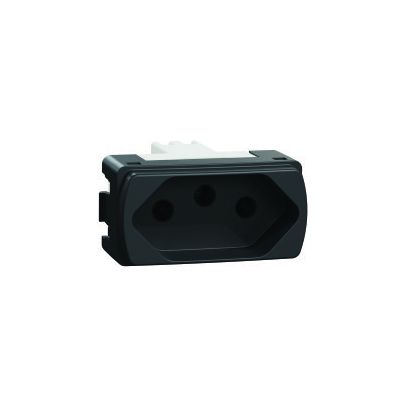 MILUZ MOD TOMADA NBR 20A GRAFITE S3B70351