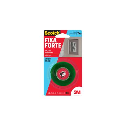 FITA DUPLA FACE 3M TRANSP FIXA FORTE 12x2m
