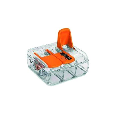 CONECTOR EMENDA 3 FIOS ATE 6,0mm 221-613 WAGO