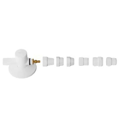 ADAPTADOR P/FILTRO ABS BRANCO C/REG INTEGRADO BLUKIT