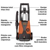 LAVADORA ALTA PRESSAO C/ALCA 1400W PW1450TDL-BR 127V B&D