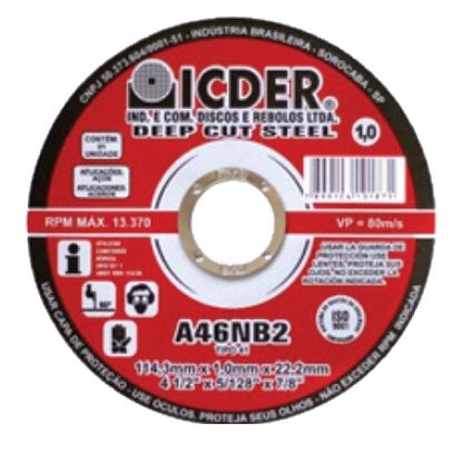 DISCO CORTE MET ICDER FINO STEEL 7(177x1,6x22mm)