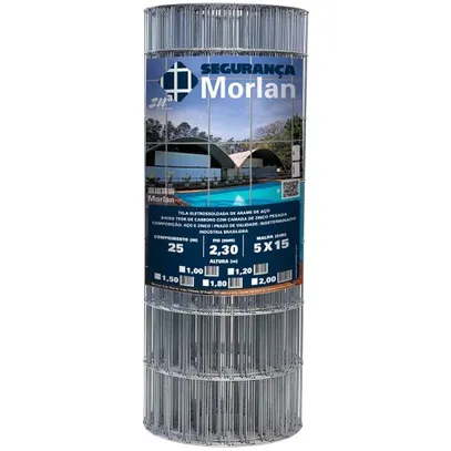 TELA GALV FOGO ALAMBRADO F1,9(50X100) 1,2x25m MORLAN