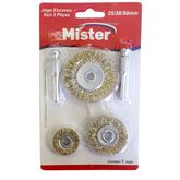 ESCOVA ACO CIRC KIT 3PC 25/38/50 MISTER