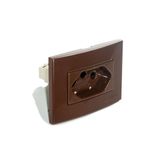 TOMADA P/MOVEIS MARROM NBR 20A MARGIRIUS