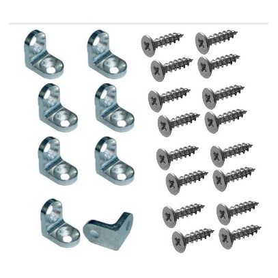 SUPORTE PRATEL L 2FUROS CROM 13x13mm(50)	NACIONAL