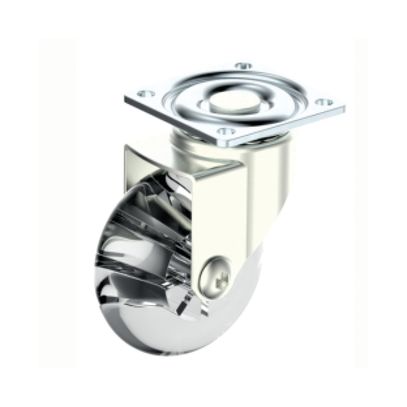 RODIZIO MESA ZINC 50mm GIRAT TRANSP SOPRANO