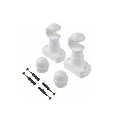 VARAO CORTINA SUPORTE SIMPLES 19mm BRANCO PNG