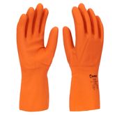 LUVA LATEX FORRADA IMBATEX LARANJA N08 M IMBAT CA 41820