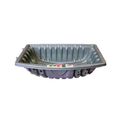 LIXEIRA RESIDENCIAL PLASTICA GOMA CINZA