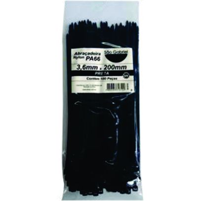 CINTA LACRE 4,6x400 PRETA NYLON PA66 TBT