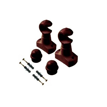 VARAO CORTINA SUPORTE SIMPLES 19mm IMBUIA PNG