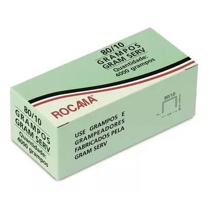 GRAMPO TAPECEIRO GALV 80/10 (4000 grampos) ROCAMA