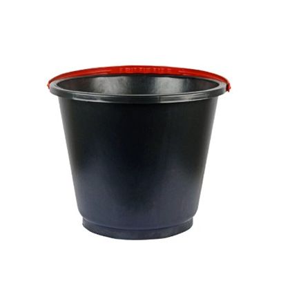 BALDE PEDREIRO PVC 12L PRETO MAX