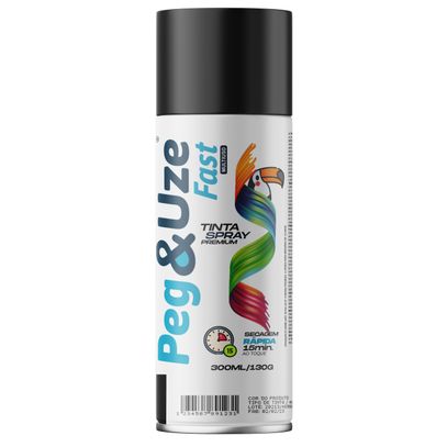 SPRAY PEG&UZE A TEMP 300ml PRETO FOSCO