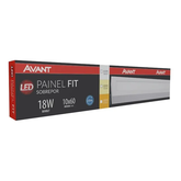 PAINEL LED SOB RET 18W 6500K 1440lm 10x60cm AVANT