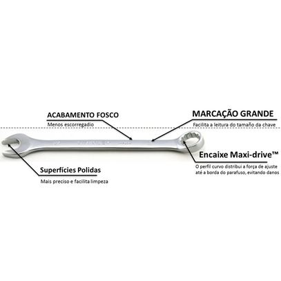CHAVE COMBINADA STANLEY CRV 17