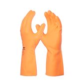 LUVA LATEX FORRADA MAX ORANGE N08 M DANNY CA 11286