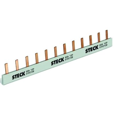 BARRAMENTO FASE .MONO 80A 12POLOS S1F210B STECK