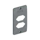 CONDULETE PLACA P/2 TOM ABNT 3/4 CINZA INPOL