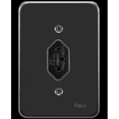 POLAR BLACK TOMADA ABNT 10A RADIAL