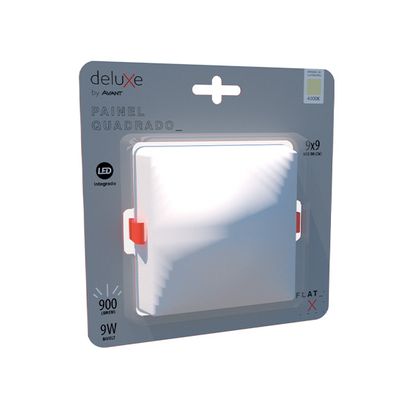 PAINEL LED EMB SEM BORDA QUAD 36W 4000K 2800lm 22,5cm AVANT