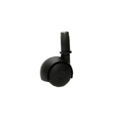 RODIZIO HASTE DUPLO PVC 30mm PRETO BASIFLEX
