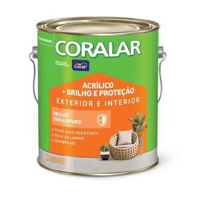 TINTA BRILHO PROTECAO CORALAR SB BRANCO 3,6L