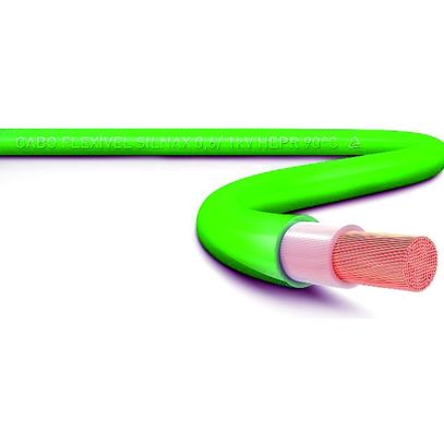 FIO CABO FLEX 1kV 10,0mm VERDE SIL(100m)