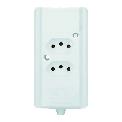 TOMADA BARRA NBR 3P 20A(2x)DUPLA BRANCA INTERNEED